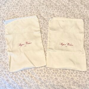 Roger Vivier‎ Cream Storage Dust Bags (Two)